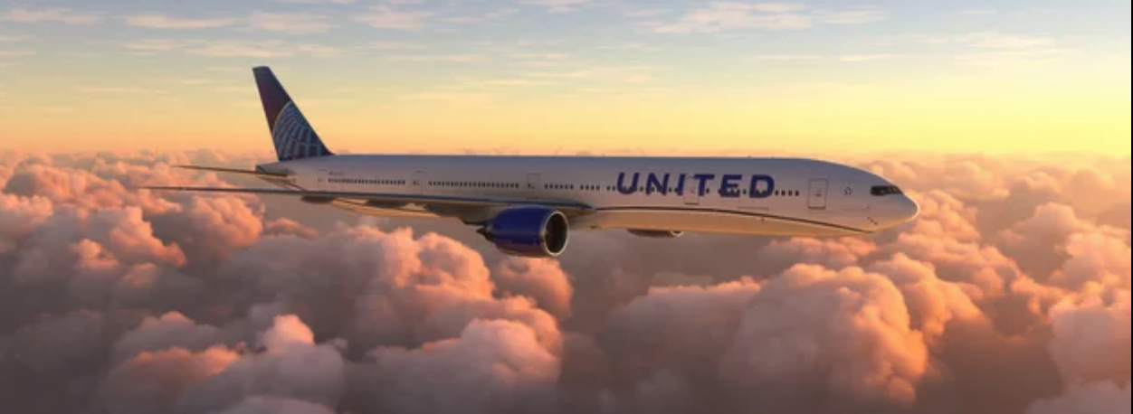 United Airlines flight home
